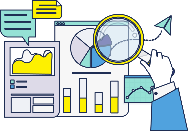 Data analysis with charts and graphs